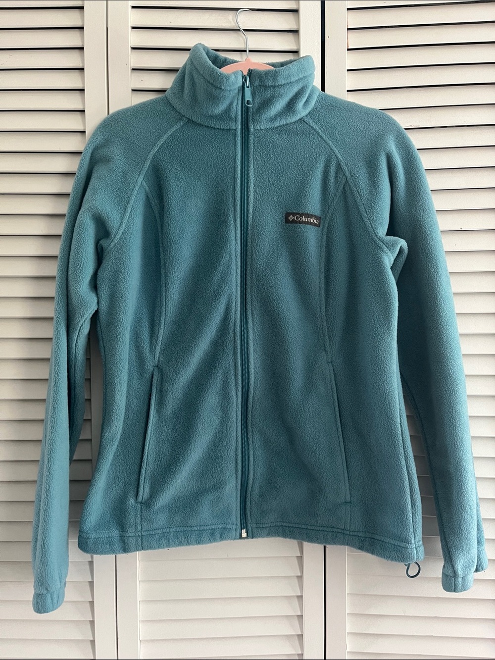 Columbia Women’s Teal Full-Zip Teddy Fleece Jacket